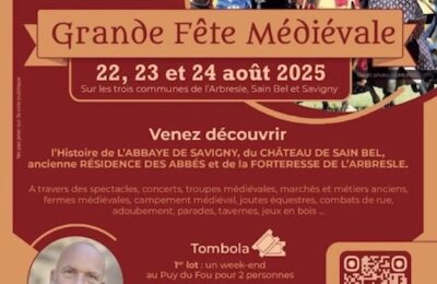 Les 22, 23 et 24 août GRANDE FÊTE MÉDIÉVALE